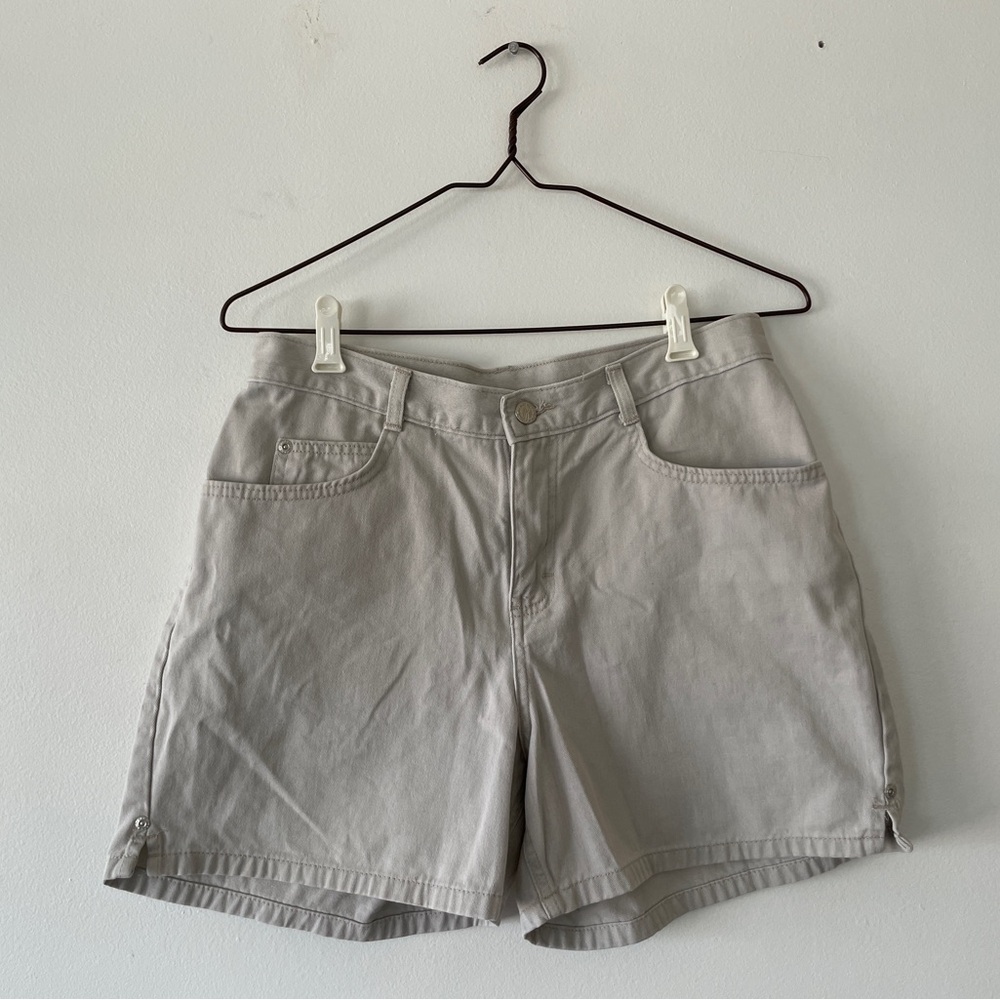Vintage Riders by Lee Light Grey Beige Denim Shorts Women’s Medium